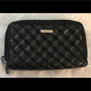 Black Quilted Diamond Wallet